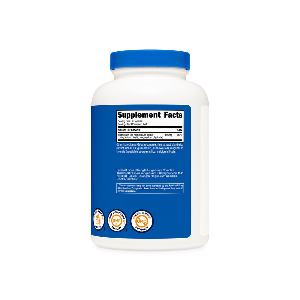 Nutricost, Magnesium Complex, 500 mg, - 30 Capsules | نوتريكوست مكمل ماغنيسيوم - 30 كبسولة #1