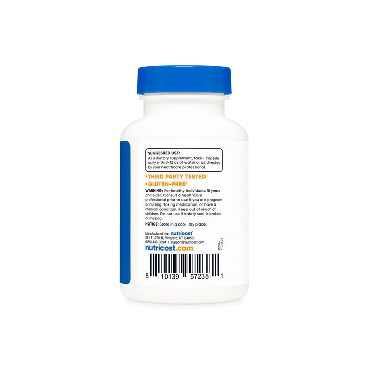 Nutricost Zinc + Copper - 120 Capsules | نيوتريكوست مكمل غذاي يحتوي على زنك + نحاس 15 ملغ - 120 كبسولة
