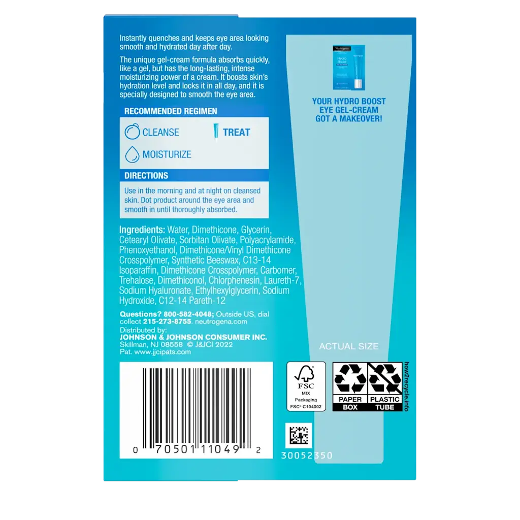 Neutrogena Hydro Boost Eye Cream - 15ml | نيتروجينا كريم جل مرطب عين هايدرو بوست - 15مل