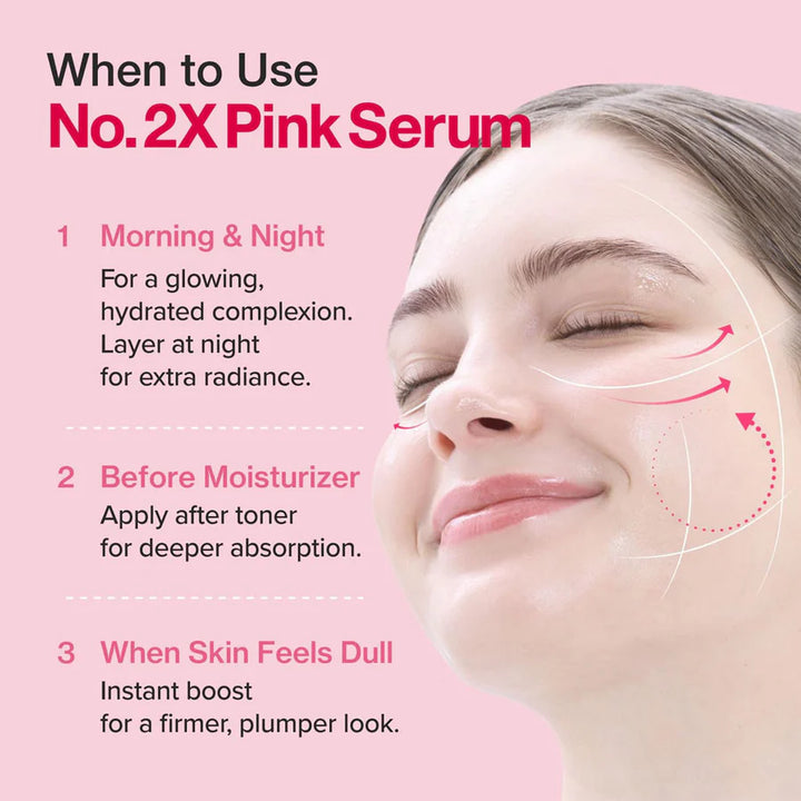 Numbuzin No.2 Rose PDRN Collagen 2X Plumping Serum - 30ml | نمبوزين سيروم الكولاجين للبشرة – 30مل