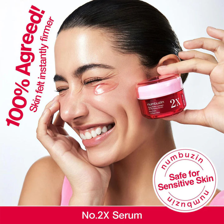 Numbuzin No.2 Rose PDRN Collagen 2X Plumping Serum - 30ml | نمبوزين سيروم الكولاجين للبشرة – 30مل