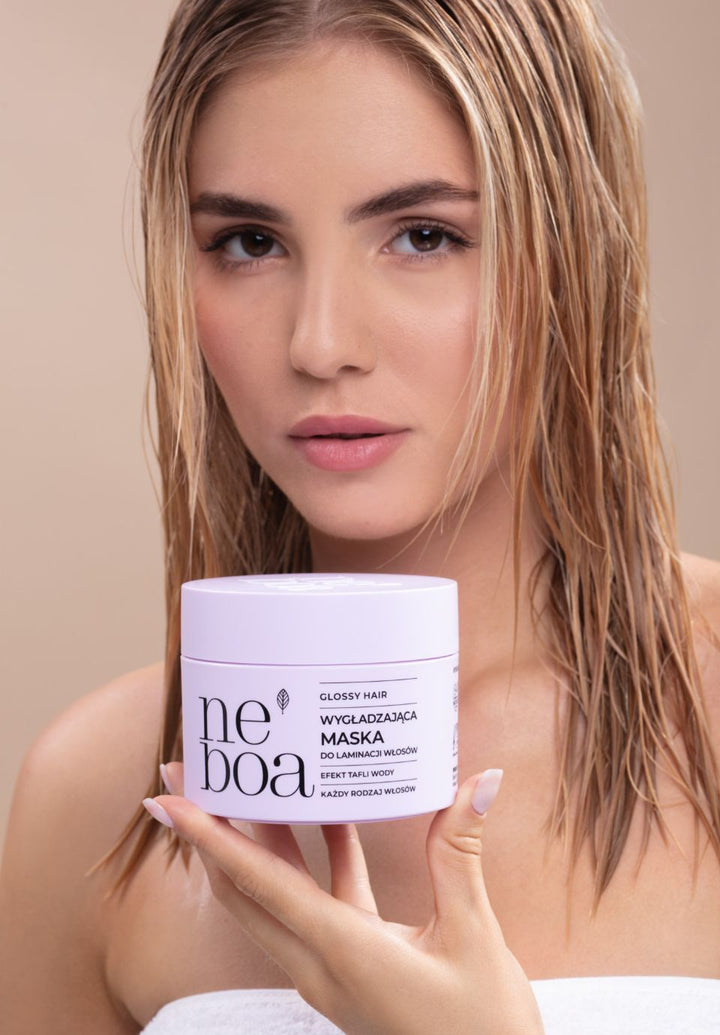 Neboa Glossy Hair Smoothing Mask For Hair Lamination - 300ml | نيبوا ماسك تنعيم ولمعان الشعر بتأثير لاميناشن – 300 مل