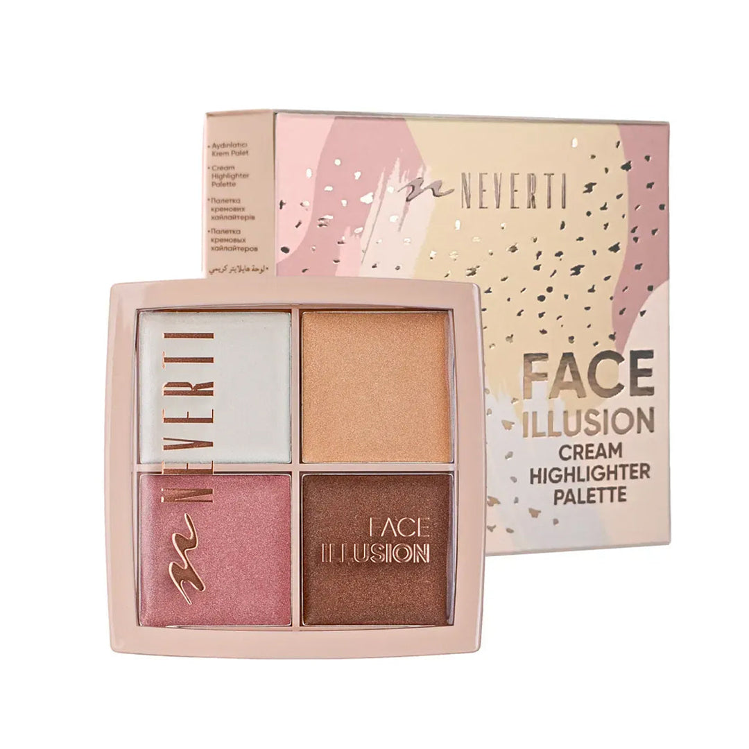 Nevertı Face Illusion Highlighter Pallette | نيفرتي لوحة وجه إيلوزن #1
