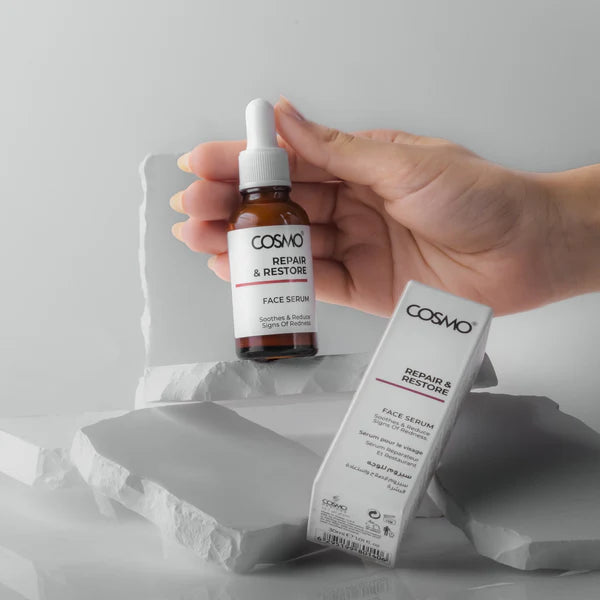 COSMO REPAIR & RESTORE FACE SERUM - 30ml | كوزمو سيروم للوجه مرمم للبشرة - 30 مل