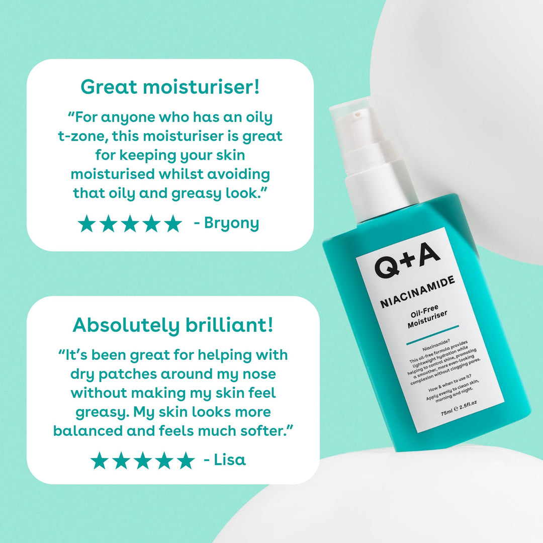Q+A Niacinamide Oil-Free Moisturiser - 75ml | كيو + أ كريم مرطب خالي من الزيت نياسيناميد - 75مل #4