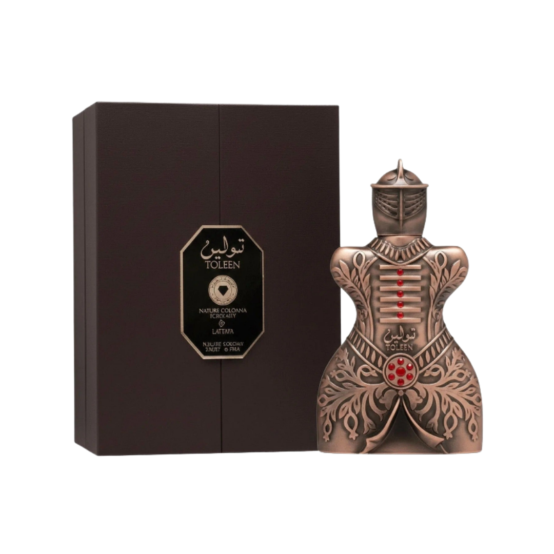 Lattafa Pride Tooleen Nature Colonna Eau de Parfum 100ml ornate bronze bottle with matching brown box