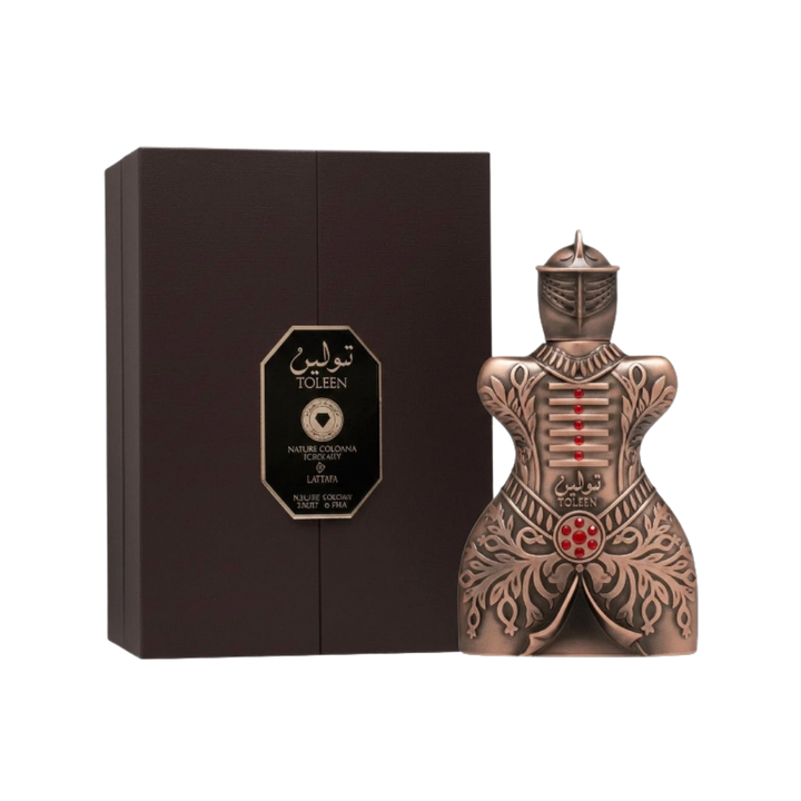 Lattafa Pride Tooleen Nature Colonna Eau de Parfum 100ml ornate bronze bottle with matching brown box