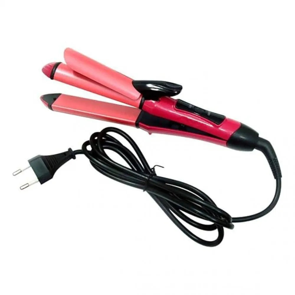 Tools & Cases Beauty 2 In 1 Hair Set Straight And Curler | مكواة الشعر 2 في 1 لتمليس وتمويج الشعر