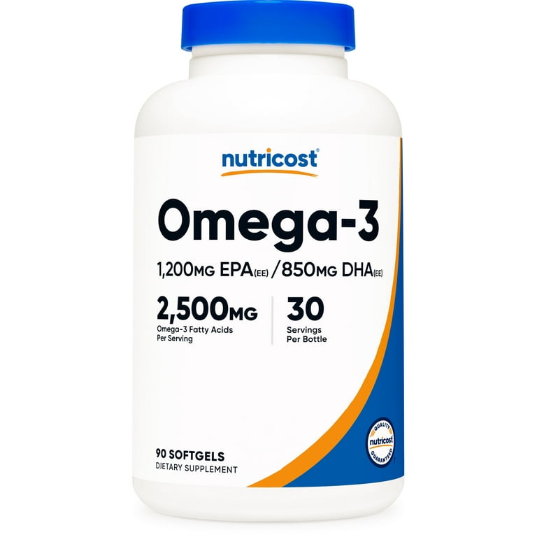 Nutricost Omega-3 2,500 Mg - 90 Softgels | نوتريكوست أوميغا 3 2500 ملغ - 90 سوفت جل #2