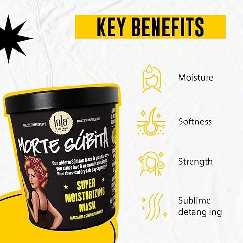 Lola from Rio Morte Súbita Super Moisturizing Hair Mask - 450g | لولا فروم ريو ماسك ترطيب فائق للشعر مورت سوبتا - 450 غ