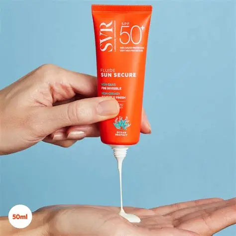 SVR Sun Secure SPF50+ Fluid - 50ml | اس في ار سائل واقي شمسي مع عامل حماية 50 - 50 مل
