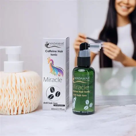 MADAMAR Caffeine Hair Tonic Miracle - 80ml | مادامار تونك الشعر بالكافيين مضاد لتساقط الشعر - 80مل