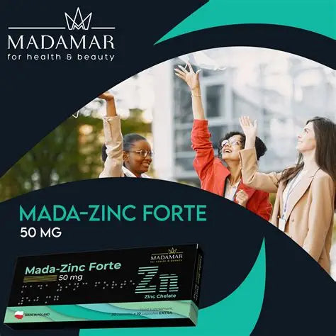 Madamar Mada Zinc Forte 50 mg - 30 Capsules | مادامار مادا زنك فورت 50 ملغ – 30 كبسولة