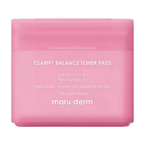 maru.derm Diamond Box Spf 50 + Clarify Pads | مارو.ديرم مجموعة العناية بالبشرة دياموند واقي شمسي + تونر لتنقية البشرة