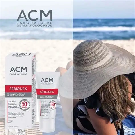 ACM Sebionex Spf 50+ Mattifying Sunscreen Gel - 40ml |  اي سي ام جل واقي شمس بعامل حماية  50+ مضاد للمعان 40 مل