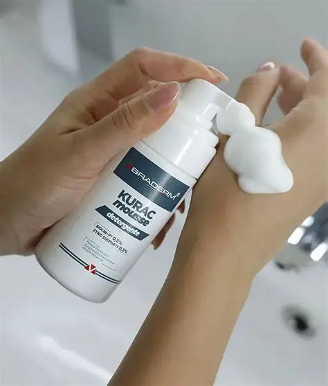 BRADERM Kurac Mousse Detergente - 100ml | براديرم موس رغوي  منظف للبشرة- 100مل