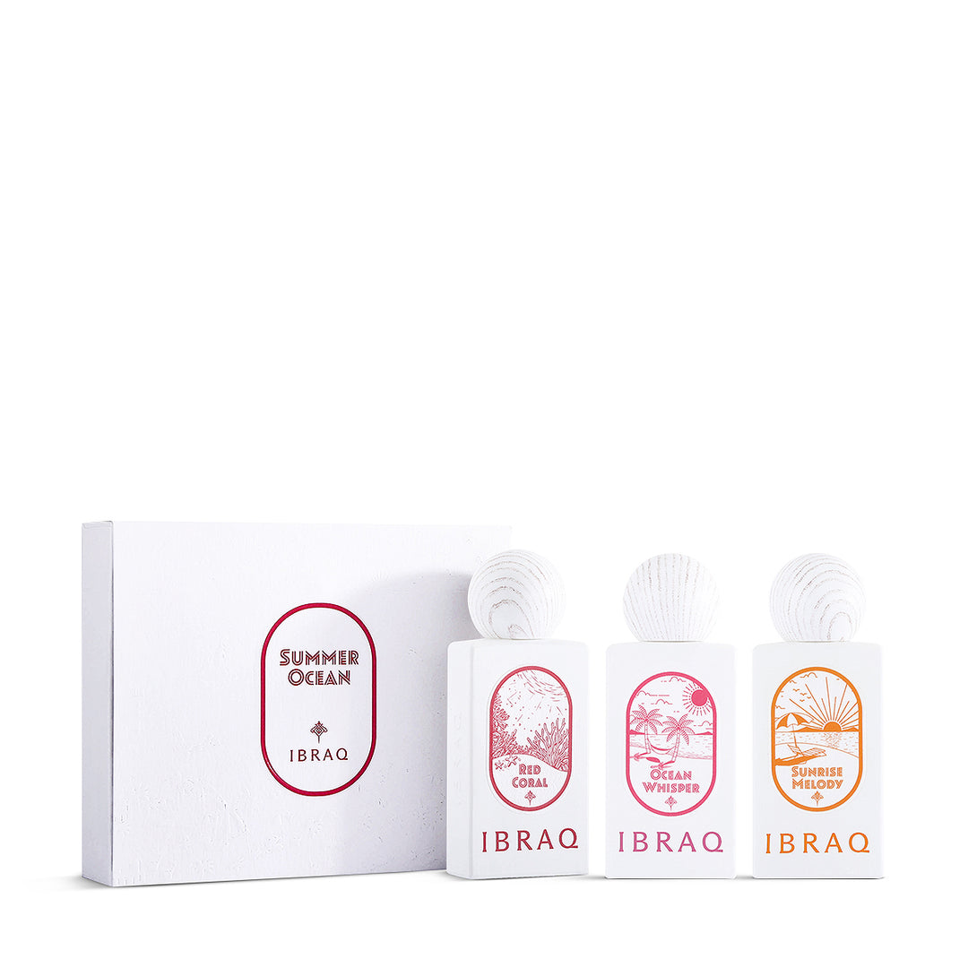 IBRAQ Ibrahim Al-Qurashi Summer Ocean Collection 3 x 10 mL |  3 × 10 مجموعة  ابراق سمر اوشن للنساء