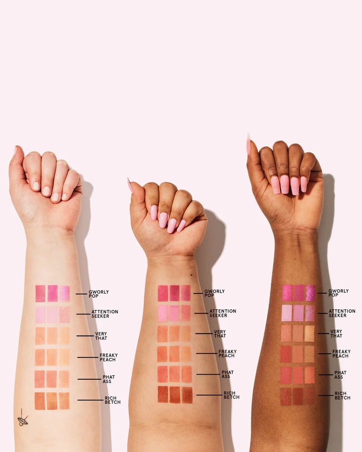 ONE/SIZE Cheek Clapper 3D Blush Trio - 4.0g | وان سايز  باليت بلاشر ثلاثي الأبعاد- 4.0غ