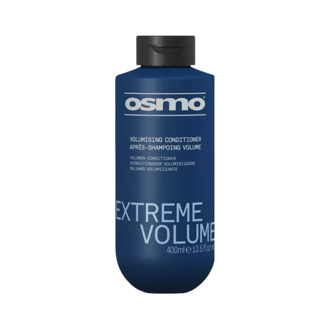 Osmo Extreme Volume Conditioner, 400ml, dark blue rectangular bottle with black flip-top cap and white lettering.