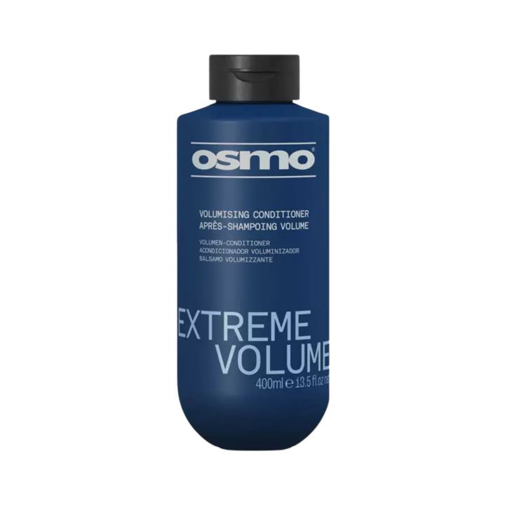Osmo Extreme Volume Conditioner, 400ml, dark blue rectangular bottle with black flip-top cap and white lettering.
