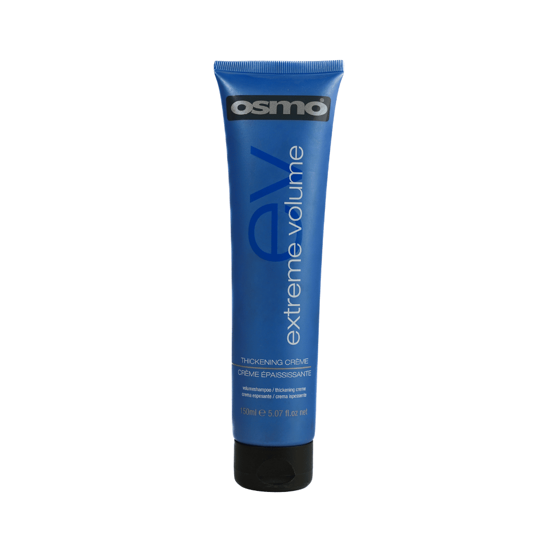 Osmo Extreme Volume thickening crème 150ml blue squeeze tube with black flip top cap packaging
