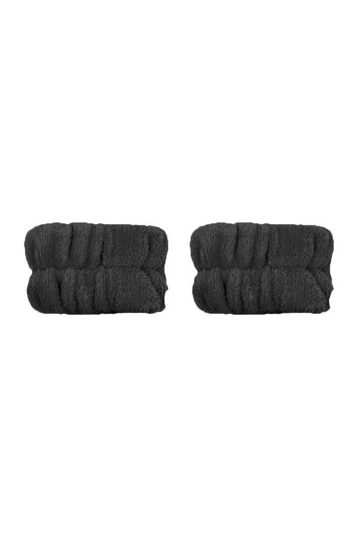 Cala Spa Bubble Bling Headband & Wristband Black Set | كالا مجموعة رباط رأس ومعصم سبا #5