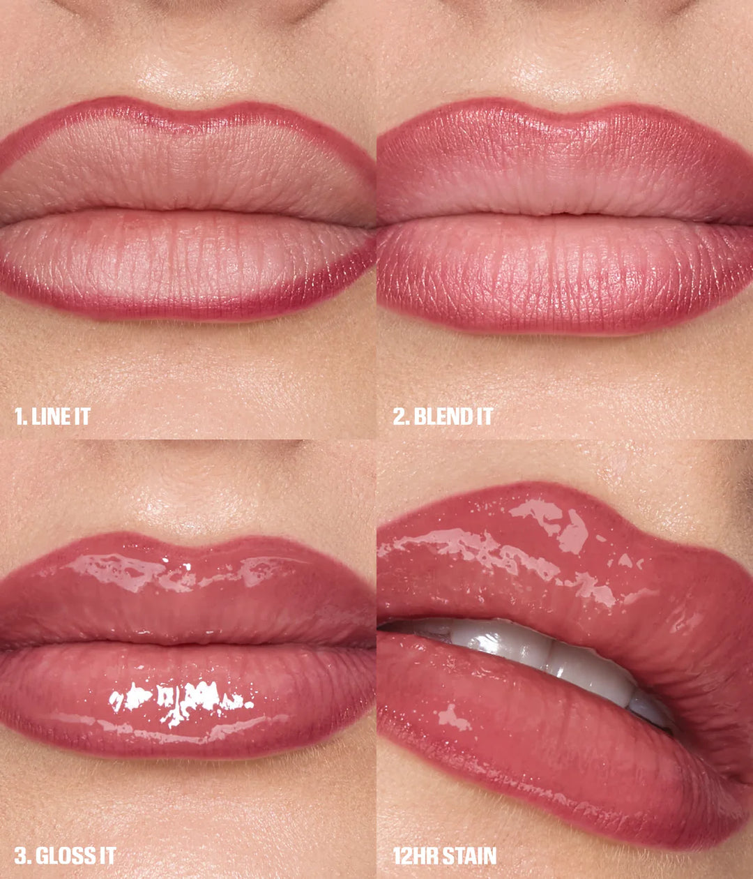 Huda Beauty Makeout Sesh Lip Duo Rosy Nudes - 10ml | هودا بيوتي ثنائي الشفاه ميك آوت سيش روزي نودز - 10مل