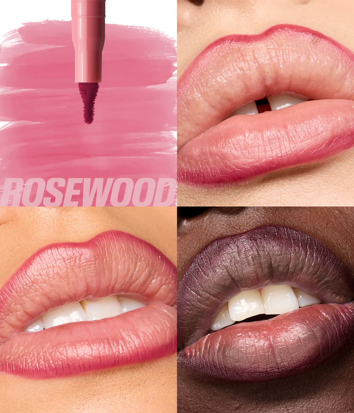 Huda Beauty Makeout Sesh Lip Duo Rosy Nudes - 10ml | هودا بيوتي ثنائي الشفاه ميك آوت سيش روزي نودز - 10مل