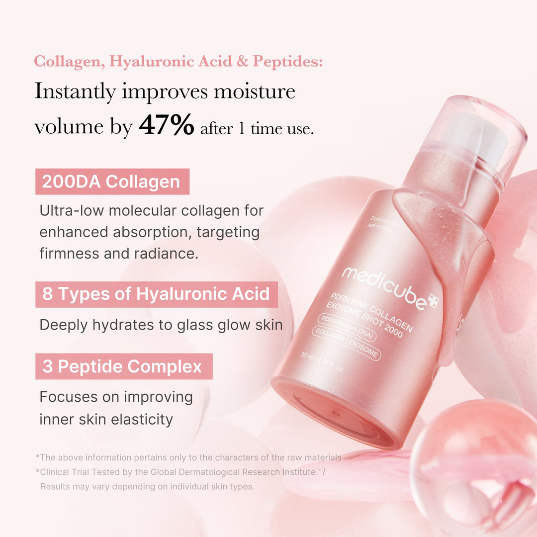 Medicube PDRN Pink Collagen Exosome Shot Serum - 30ml | ميديكوب حقن كولاجين وردي 7500 - 30مل #1