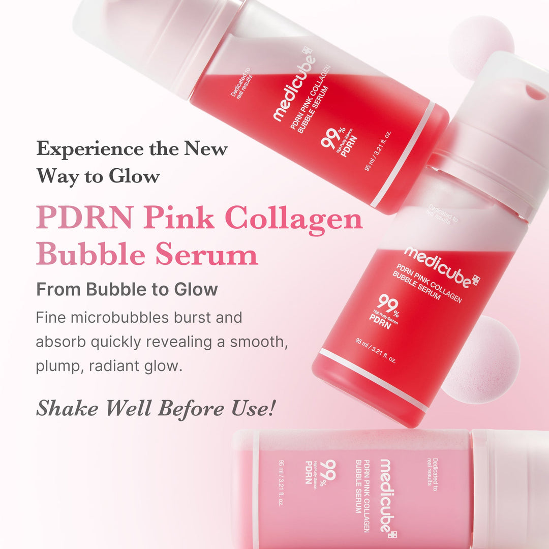 Medicube PDRN Pink Collagen Bubble Serum - 95ml | ميديكيوبي سيروم فقاعة كولاجين وردي - 95مل #4