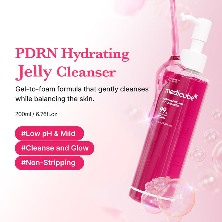 Medicube PDRN Hydrating Gel Cleanser - 200ml | ميديكيوب جل تنظيف مرطب بوادِر PDRN - 200مل #2