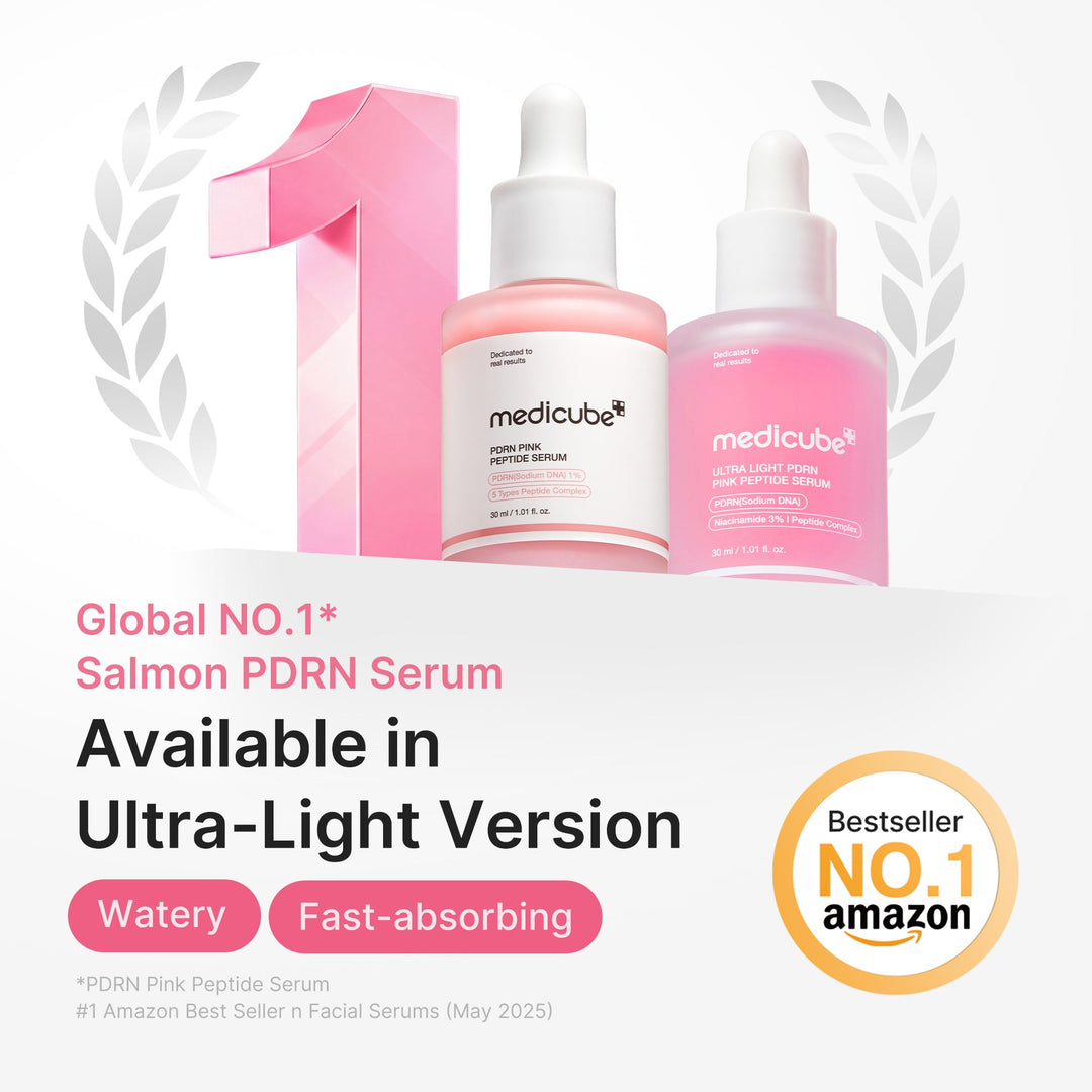 Medicube Ultra Light PDRN Pink Peptide Serum - 30ml | ميديكيوبي سيروم ببتيد وردي خفيف للغاية - 30مل #3