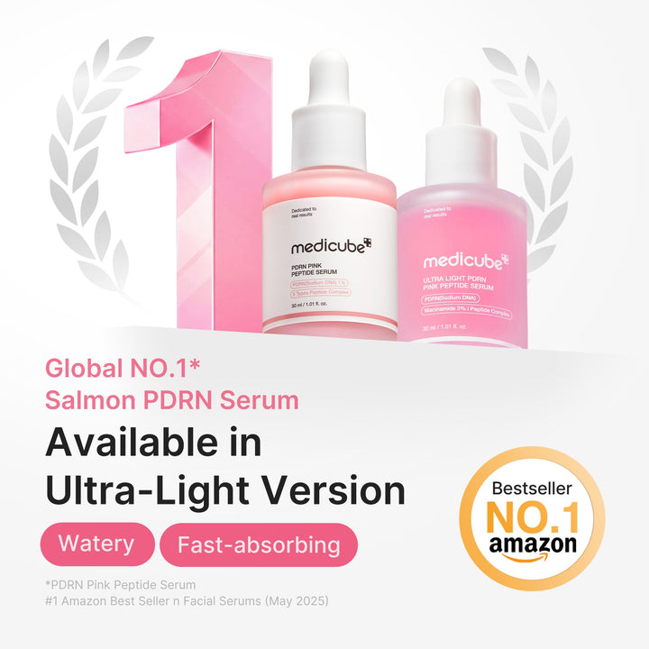 Medicube Ultra Light PDRN Pink Peptide Serum - 30ml | ميديكيوبي سيروم ببتيد وردي خفيف للغاية - 30مل #3
