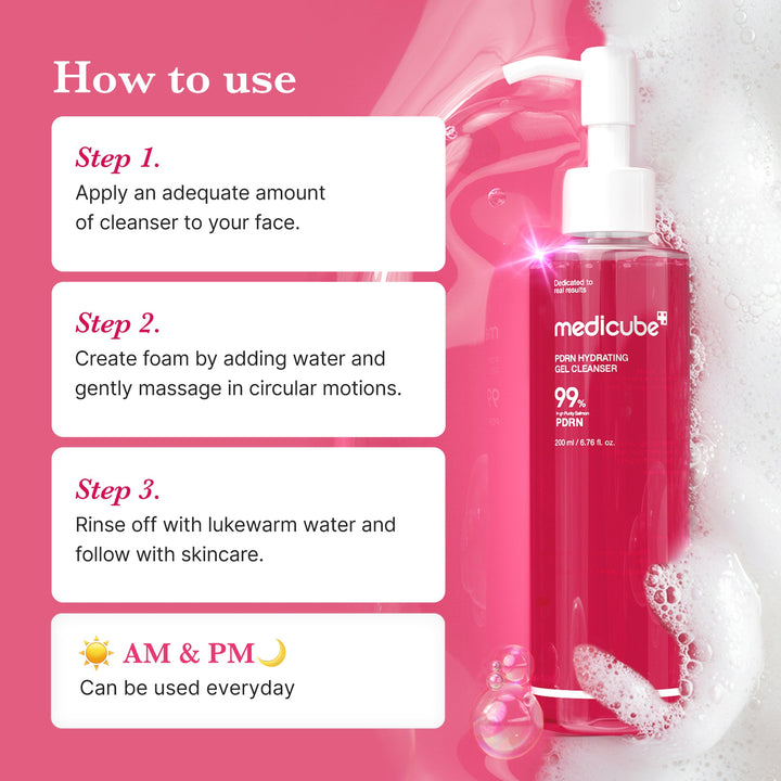 Medicube PDRN Hydrating Gel Cleanser - 200ml | ميديكيوب جل تنظيف مرطب بوادِر PDRN - 200مل #3