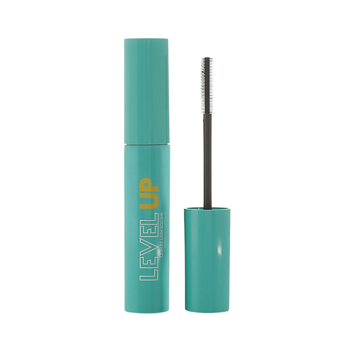Pierre Cardin Level Up mascara turquoise tube black wand volumizing lifting 10ml