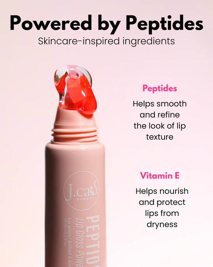 J. Cat Peptide Polish Lip Gloss - 10ml | جي كات غلوس شفاه بيبتايد بوليش - 10مل