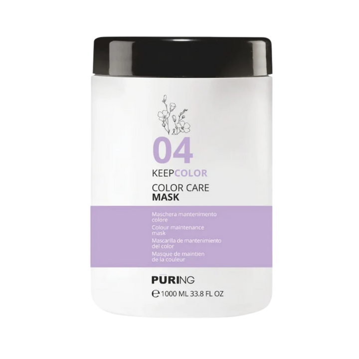 PURING 04 KEEPCOLOR COLOR CARE MASK - 1000ml | بيورنغ ماسك للشعر المصبوغ - 1000 مل