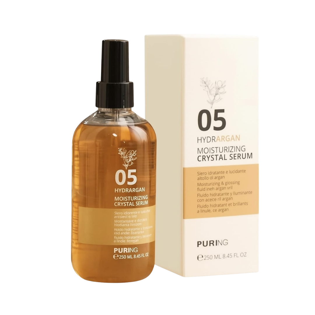 PURING 05 Hydrargan Moisturising Crystal Serum - 250ml | بيورنغ سيروم ترطيب للشعر كريستال 05 - 250 مل