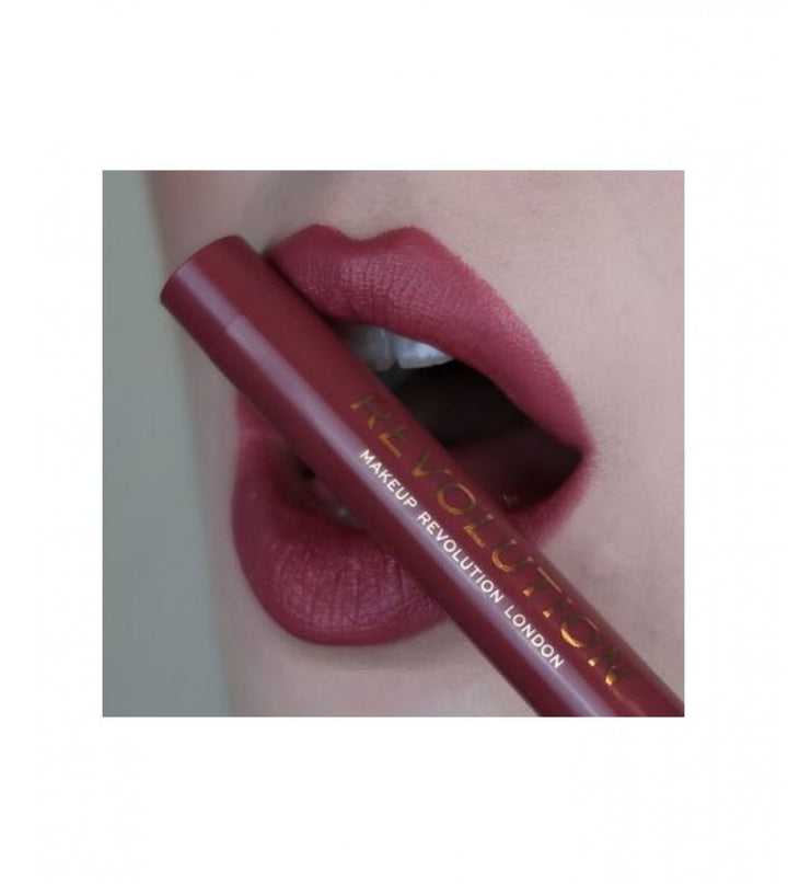 Revolution Velvet Kiss Lip Crayon - Rosé |  ريفلوشن أحمر شفاه - روز