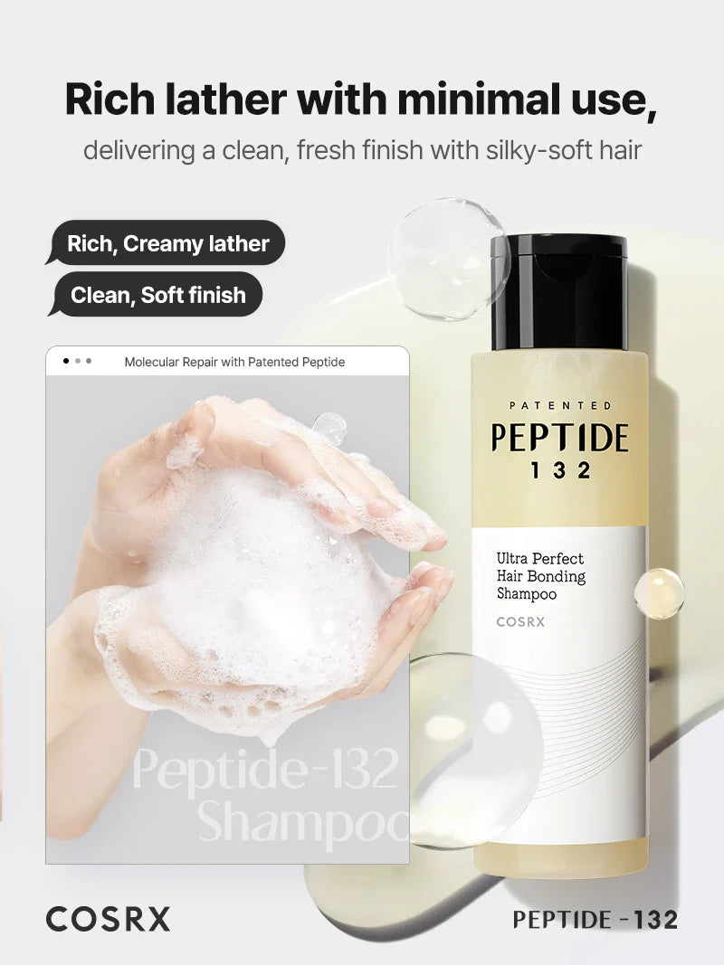 COSRX Peptide-132 Ultra Perfect Hair Bonding Shampoo - 200ml | كوزركس شامبو بوندينغ للشعر أولترا بيرفكت - 200مل