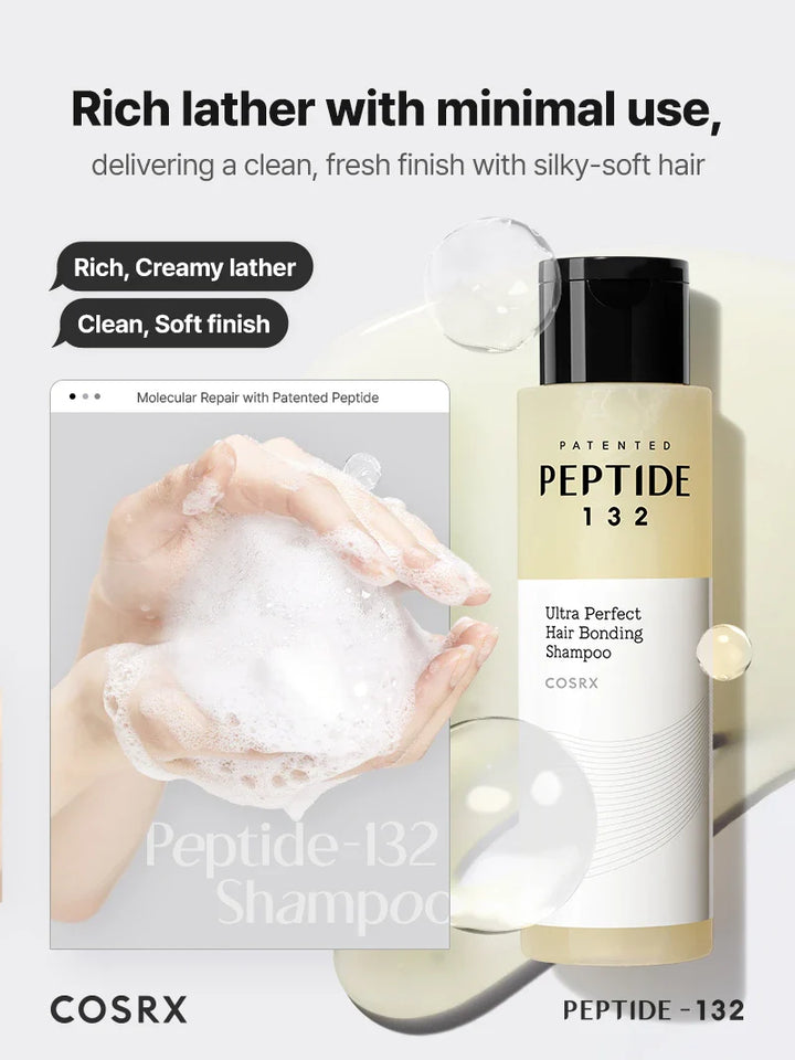 COSRX Peptide-132 Ultra Perfect Hair Bonding Shampoo - 200ml | كوزركس شامبو بوندينغ للشعر أولترا بيرفكت - 200مل