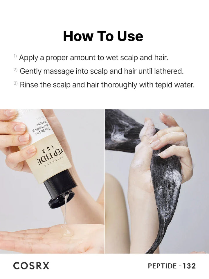 COSRX Peptide-132 Ultra Perfect Hair Bonding Shampoo - 200ml | كوزركس شامبو بوندينغ للشعر أولترا بيرفكت - 200مل