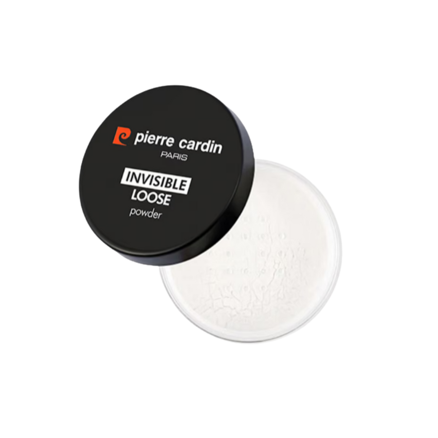Pierre Cardin Invisible Loose Powder translucent face powder black compact packaging