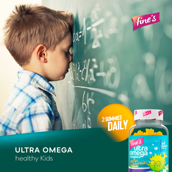 fine's ULTRA OMEGA COMPLETE PECTIN GUMMIES 60 Gummies | فاينز مكمل غذائي لدعم صحة الدماغ أوميغا للأطفال - 60 غاميز