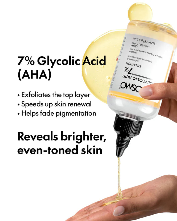 Cosmo Glycolic Acid 7% Solution - 100ml | كوزمو محلول تقشير بجليكوليك اسيد 7% - 100مل