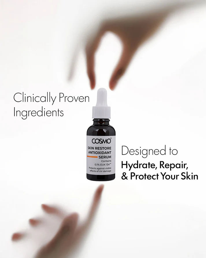 COSMO SKIN RESTORE ANTIOXIDANT SERUM - 30ml | كوزمو سيروم يساعد على تقليل مظهر الخطوط الرفيعة و التجاعيد - 30 مل