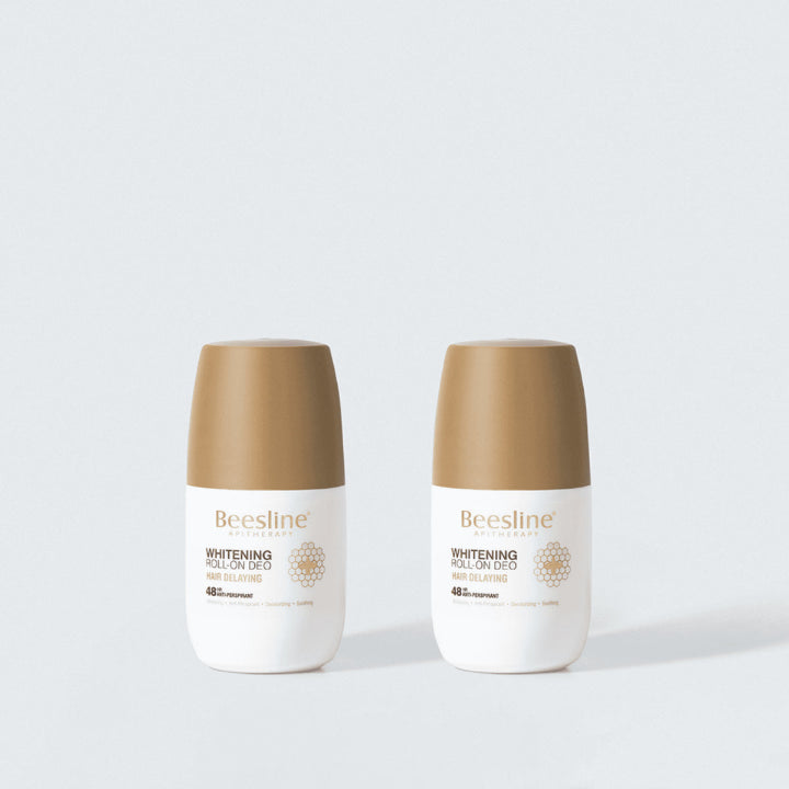Beesline Whitening Roll-On Hair Delaying - 1+1 50ml | بيزلين رول اون مزيل تعرق 1+1 قطعة - 50 مل