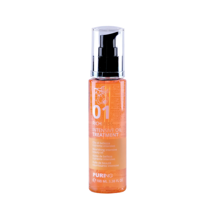 Puring 01 Richness Intensive Oil Treatment dry and treated hair - 100ml | بيورنغ زيت مغذٍ للشعر الجاف والمعالج - 100 مل