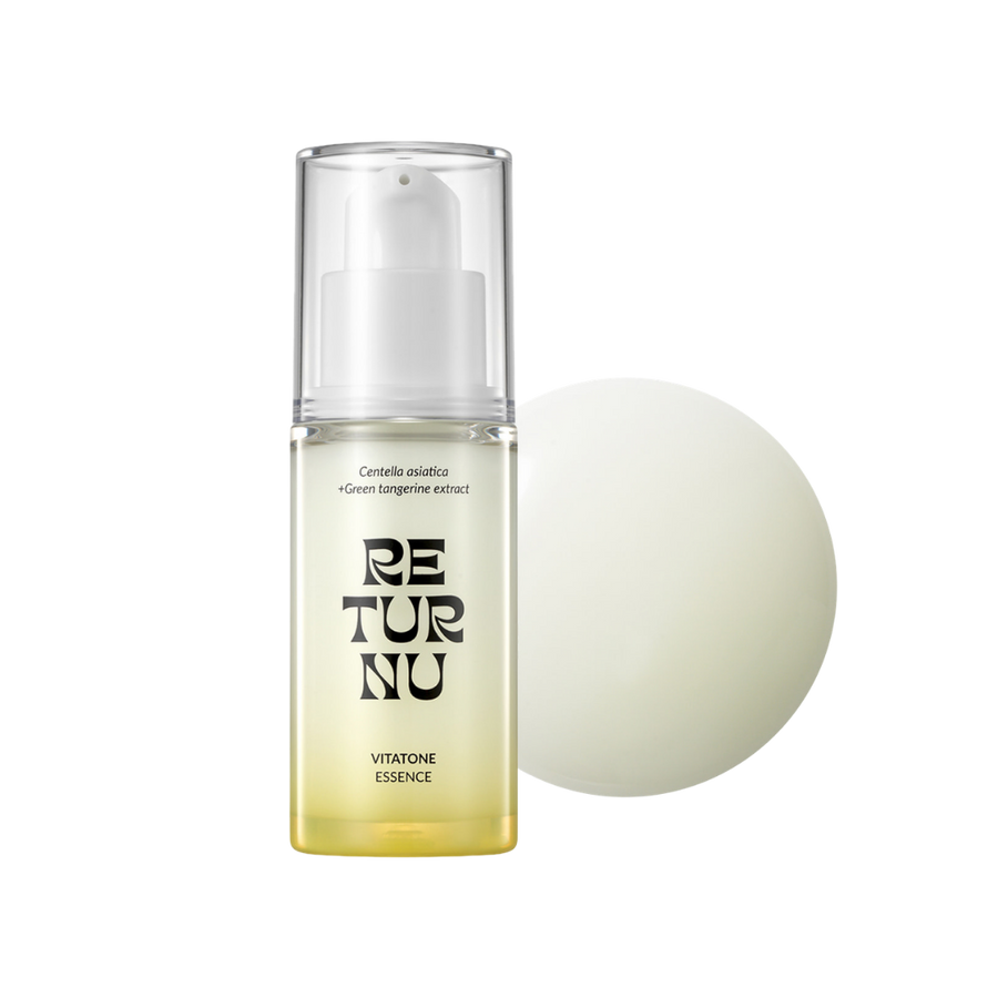 RETURN VitAtone Essence with Centella asiatica and green tangerine extract pump bottle packaging
