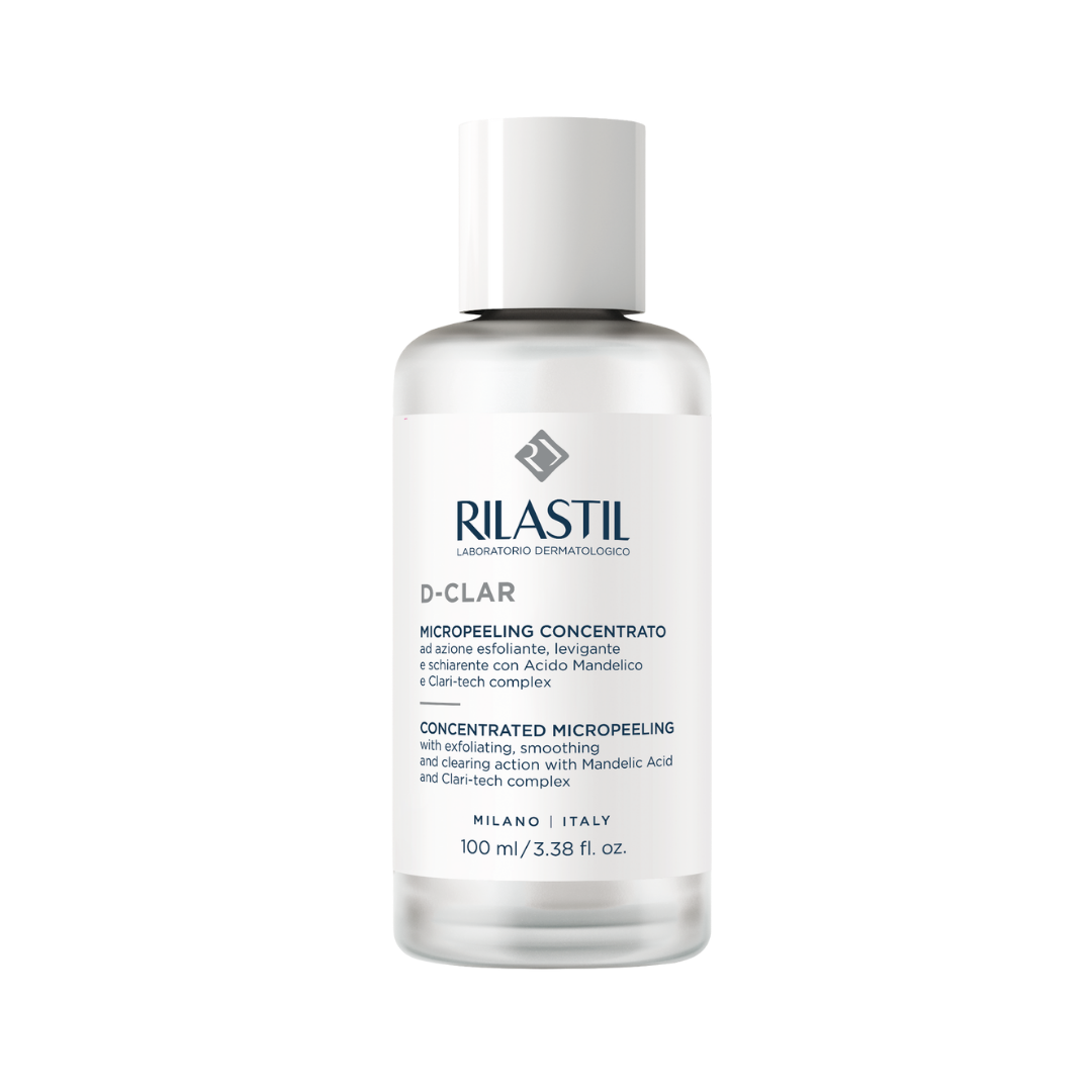 Rilastil D-Clar Micropeeling Concentrated, 100ml, exfoliating and smoothing with mandelic acid and Clari-tech complex.
